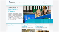 Desktop Screenshot of mycarillionpension.com